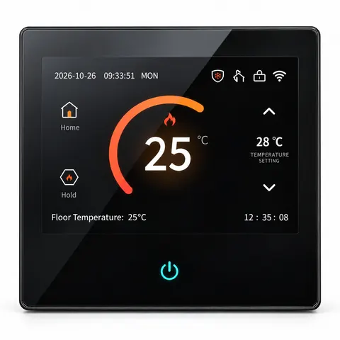 Pametni WiFi termostat za talno ogrevanje 16 A – barvni zaslon na dotik