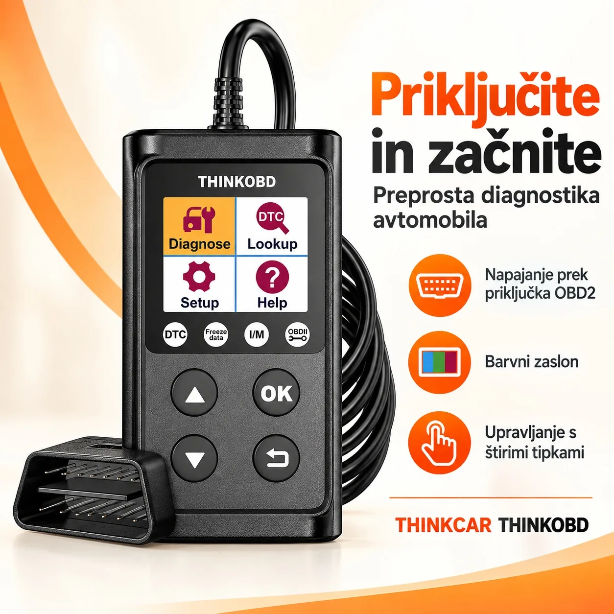 Diagnostični tester za avto Thinkcar Thinkobd OBD2