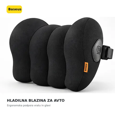 Hladilna blazina za avto, ergonomski vzglavnik za vrat Baseus — slika 2