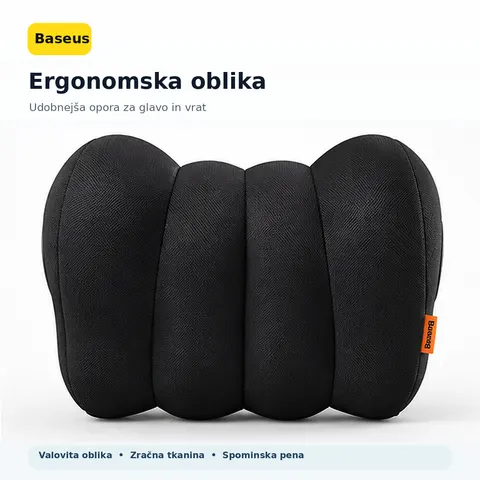 Hladilna blazina za avto, ergonomski vzglavnik za vrat Baseus — slika 3