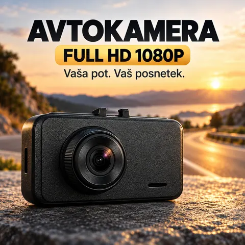 Avto kamera Full HD 1080P, nočni vid