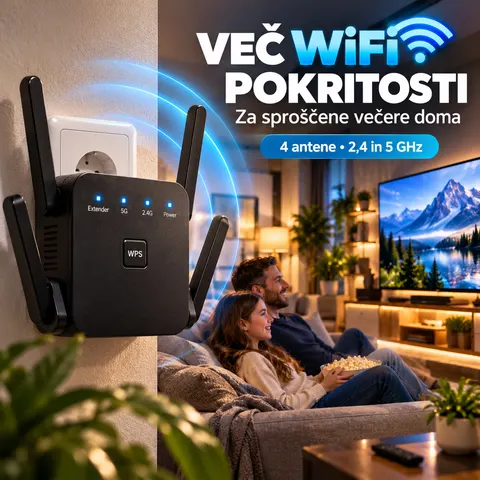Boljša WiFi pokritost za gledanje televizije
