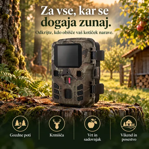 Mini lovska kamera 20 MP – najmanjša na trgu — slika 2