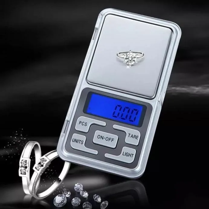 Mini žepna digitalna tehtnica 500g/0.01g