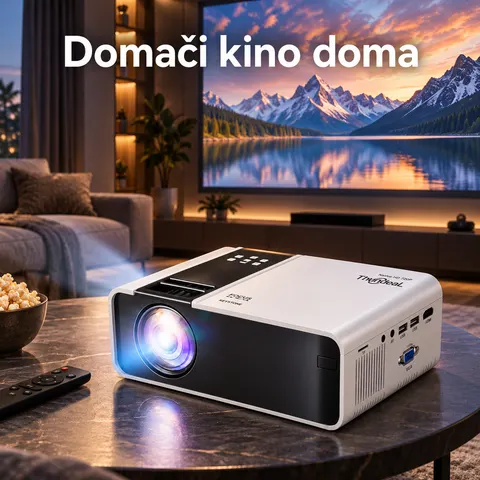 Projektor LED HD 720p, Android, WiFi, HDMI — slika 2