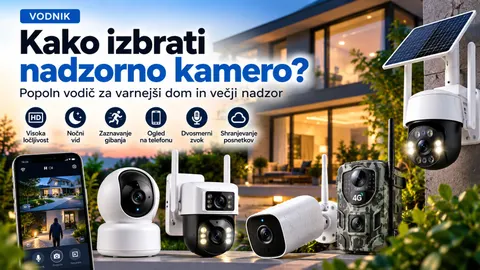 Nadzorne kamere – WiFi, 4G ali solarna? Katero izbrati za dom, vikend in poslovni prostor
