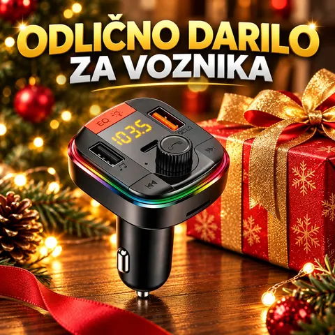FM oddajnik za avto Bluetooth USB-C PD 18W — slika 3