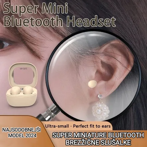 Mini brezžične (Bluetooth) skrite nevidne slušalke