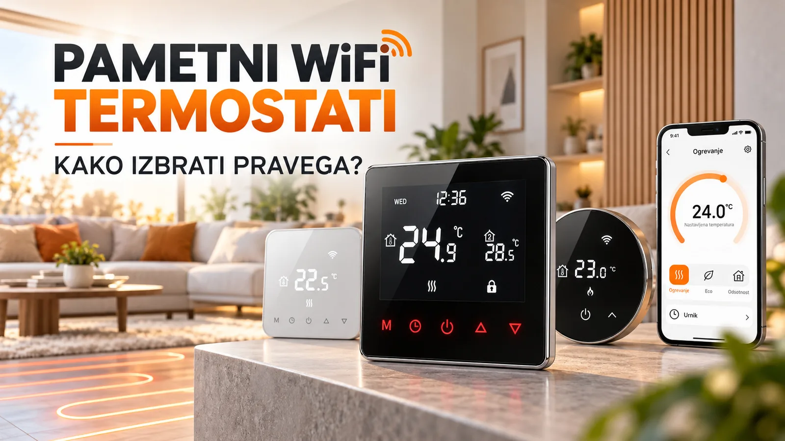 Pametni WiFi termostati – kako izbrati pravi termostat za dom?