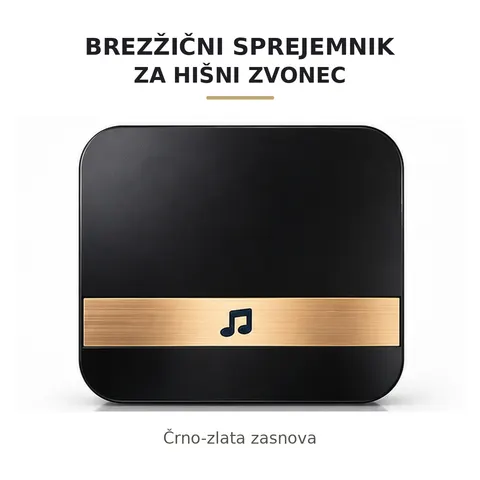 Brezžični sprejemnik za hišni zvonec, združljiv z RF in video zvonci