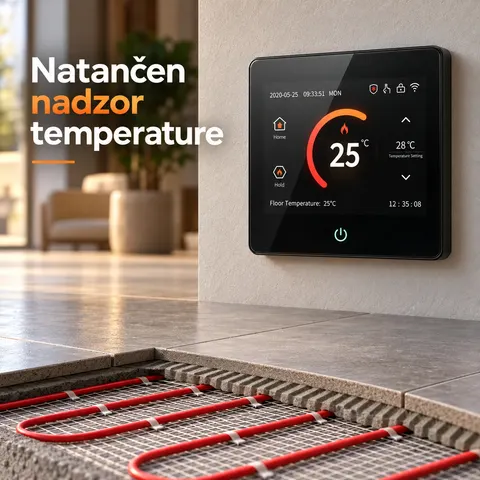 Pametni WiFi termostat za ogrevanje 16 A, barvni zaslon — slika 3