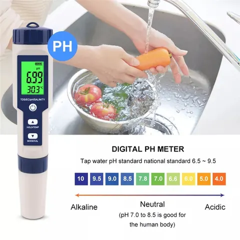BLUETOOTH pH meter digitalni TDS EC merilec