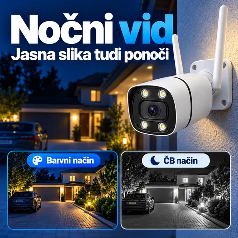 Zunanja Wi-Fi nadzorna kamera 3 MP — slika 4