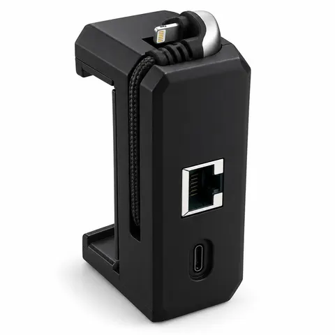 Adapter Lightning RJ45 Ethernet za iPhone z držalom — slika 1