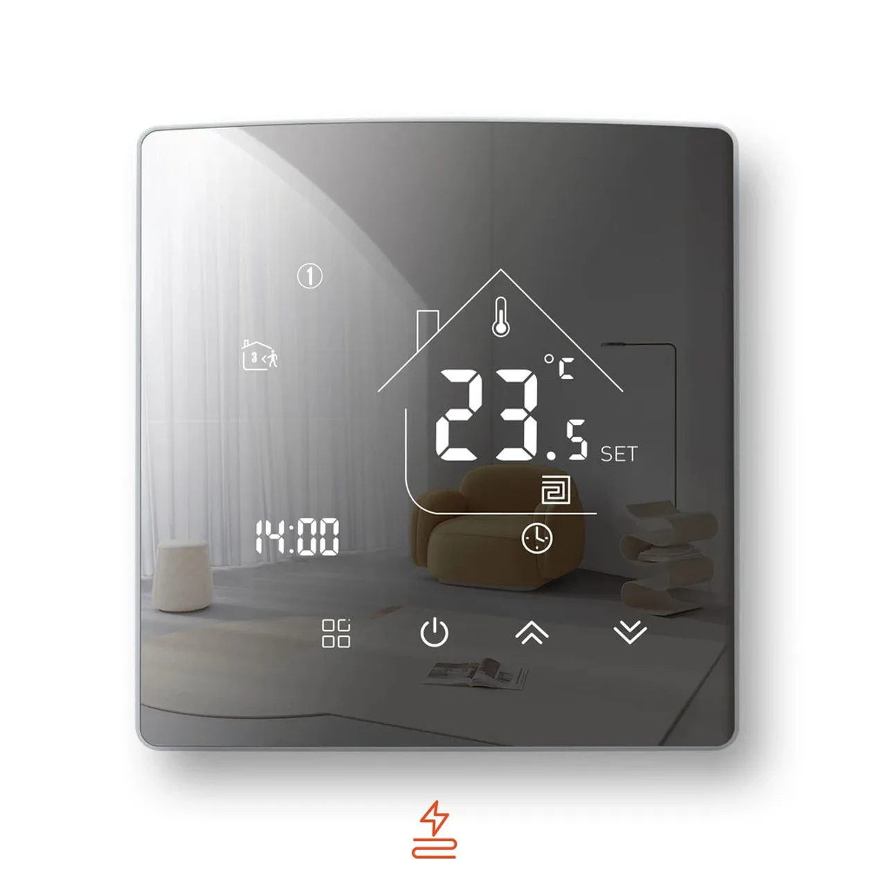 Digitalni termostat za električno talno ogrevanje 16 A