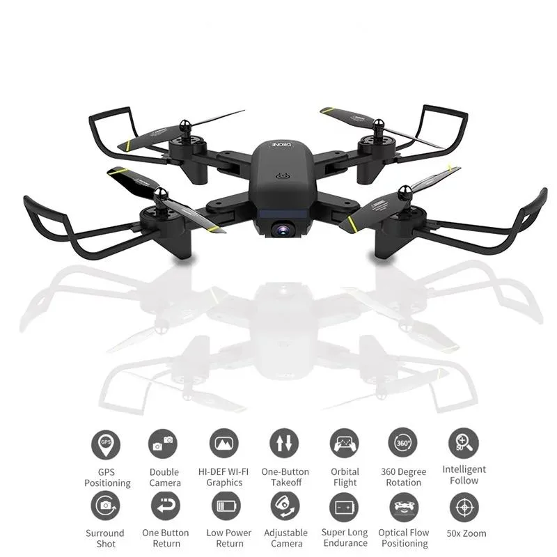 Dron kvadkopter 4K dvojna WiFi kamera 50x zoom