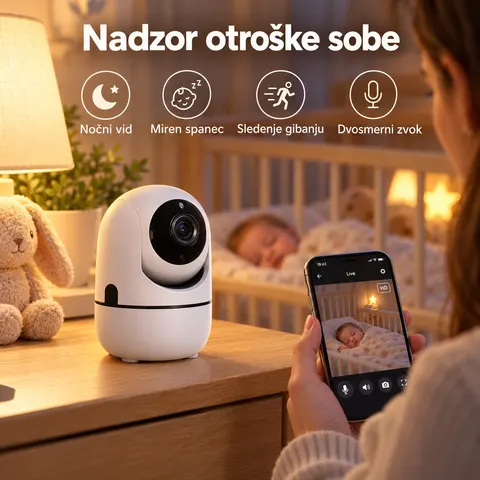 WiFi nadzorna kamera 720P PTZ z nočnim vidom — slika 3