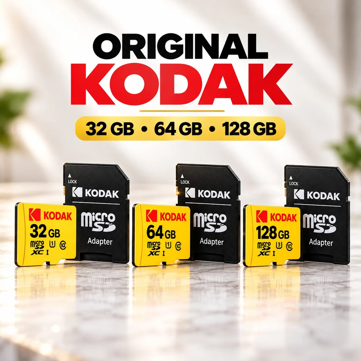Original KODAK microSD pomnilniška kartica 32 GB, 64 GB ali 128 GB