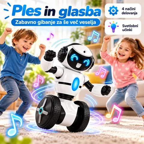 Pametni interaktivni robot z WiFi kamero, aplikacijo in 4 načini delovanja — slika 3