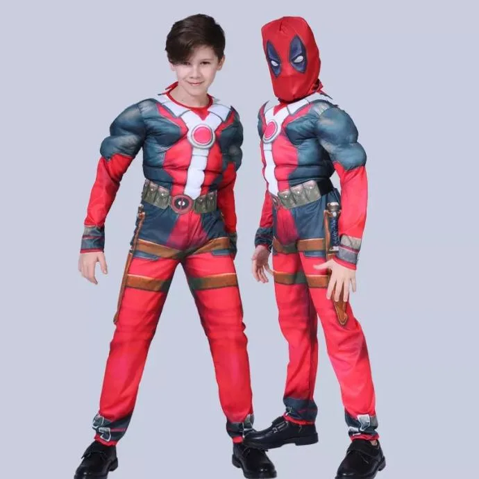 Pustni kostum DEADPOOL z mišicami