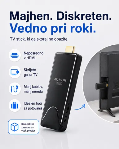 Android TV Stick 4K Ultra HD – 4 GB RAM, 32 GB, Wi-Fi, Bluetooth