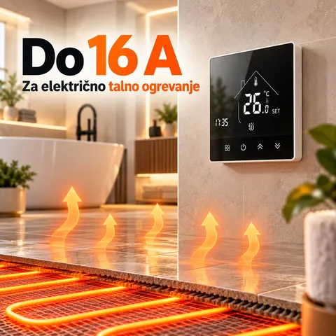 Digitalni termostat za električno talno ogrevanje 16 A — slika 3