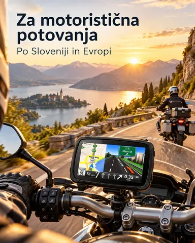 Navigacija za motor GPS, 5", Android, Bluetooth, WiFi, IPX7 — slika 2