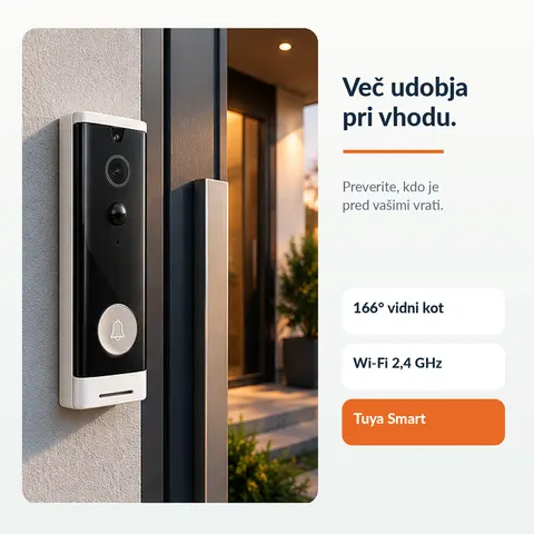 Pametni Wi-Fi video zvonec s kamero Tuya — slika 2