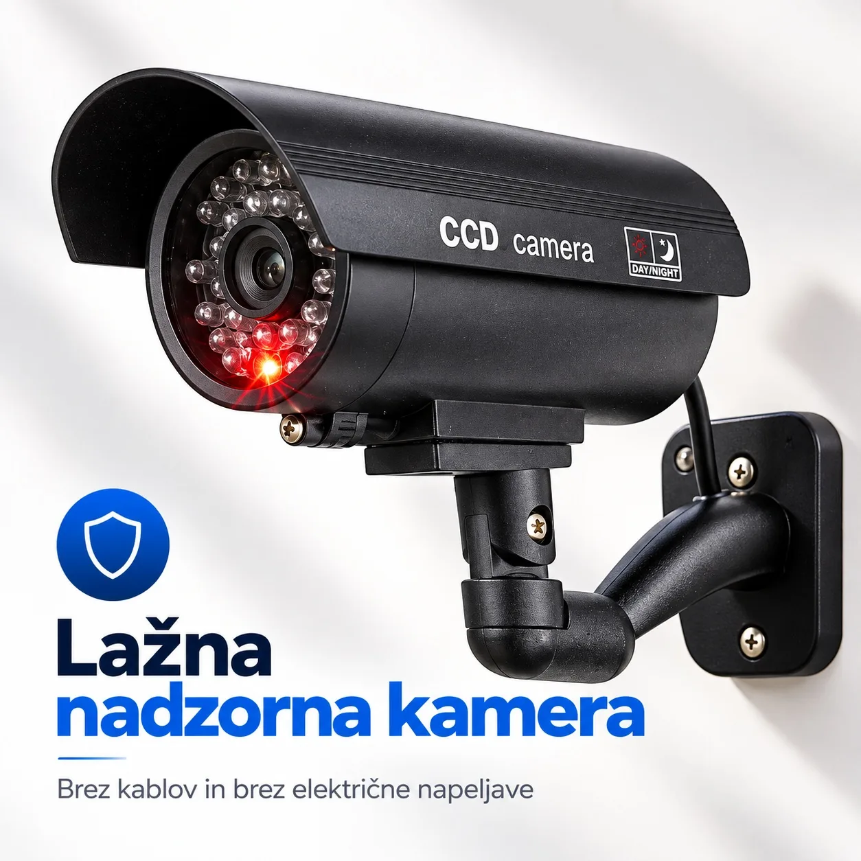 Lažna nadzorna kamera CCTV z utripajočo LED lučjo