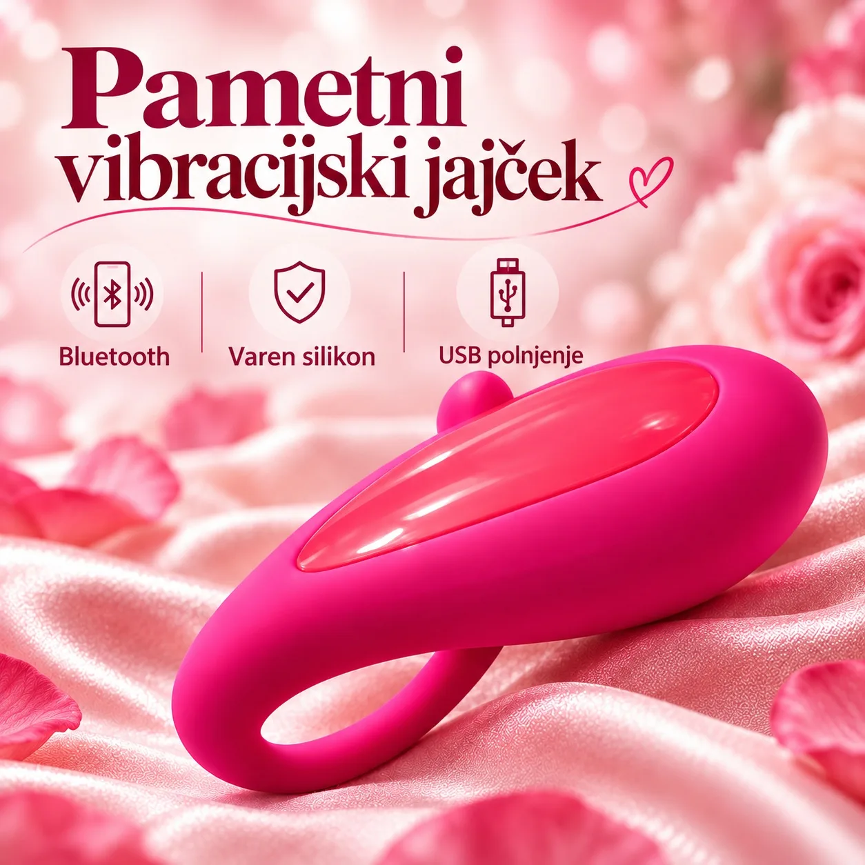 Pametni vibracijski jajček za ženske, aplikacija, 10 načinov vibriranja