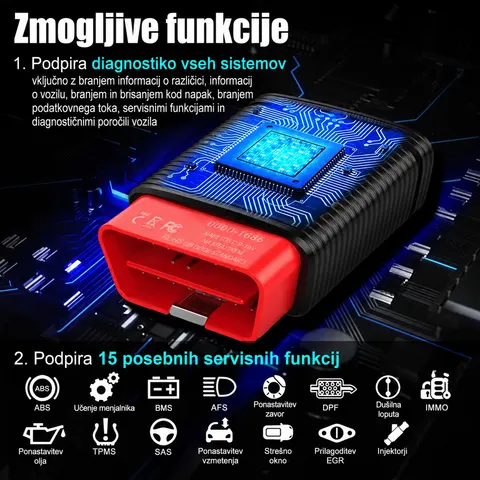 Diagnostični vmesnik Thinkcar Pro Mini Bluetooth OBD2 – diagnostika vseh sistemov