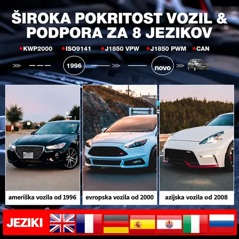 Diagnostični tester za avtomobile OBD2 Launch Creader