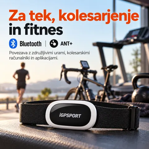 Prsni merilnik srčnega utripa original iGPSPORT Bluetooth ANT+. — slika 4