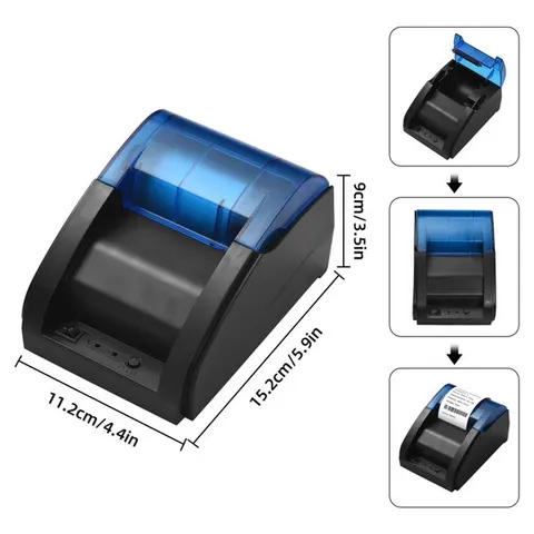 POS tiskalnik, printer računov Bluetooth, 58 mm — slika 2