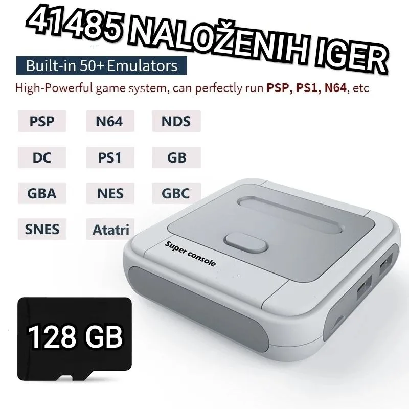 Profesionalna retro igralna konzola – 41485 iger