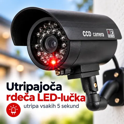 Lažna nadzorna kamera CCTV z utripajočo LED lučjo — slika 3