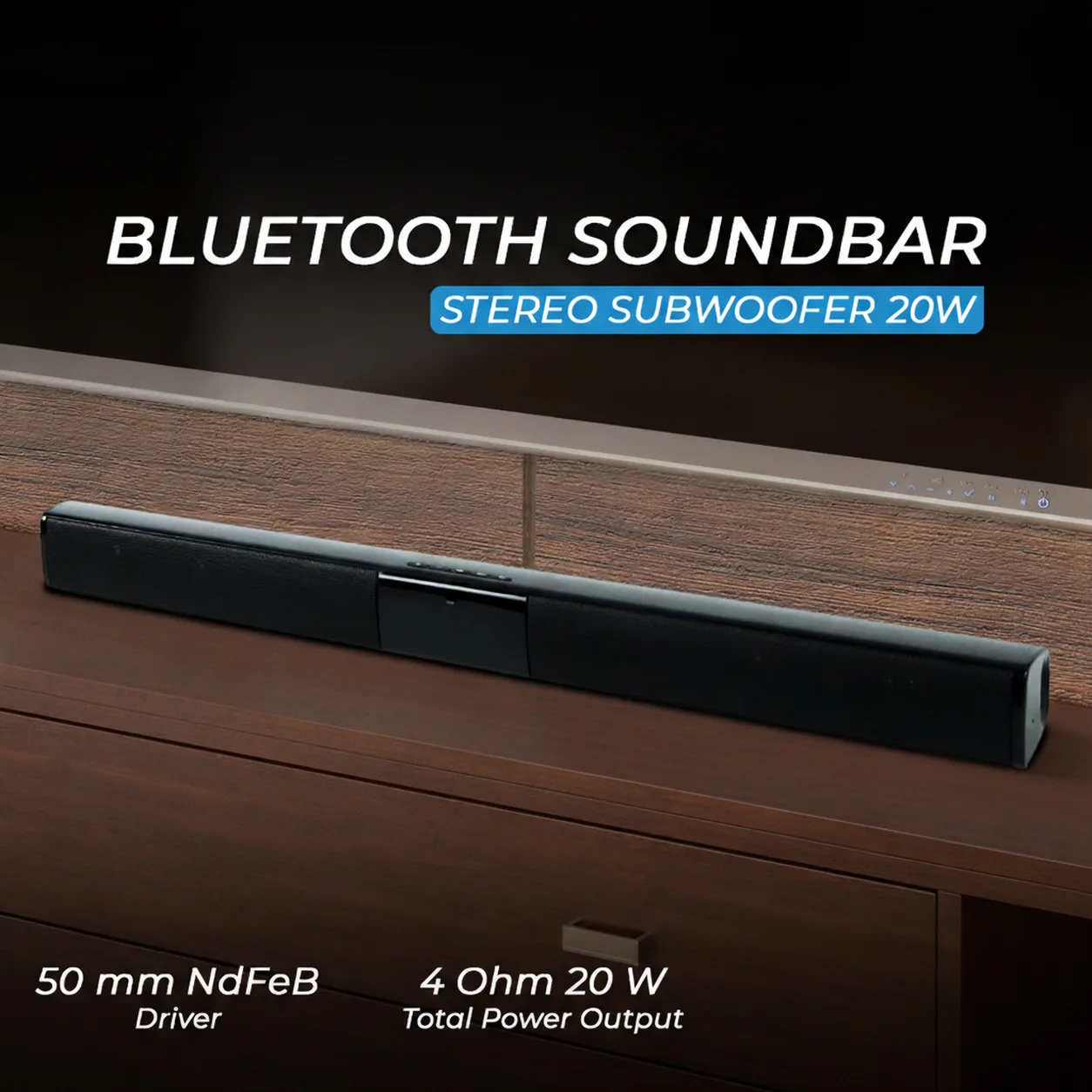 Soundbar - zvočna letev Bluetooth 20 W za TV in računalnik