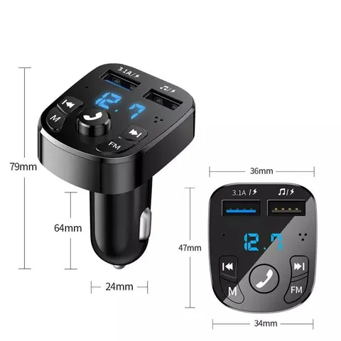 Avto MP3 predvajalnik Bluetooth FM oddajnik player radio za v avto