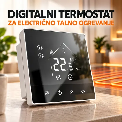 Digitalni termostat za električno talno ogrevanje 16 A — slika 2