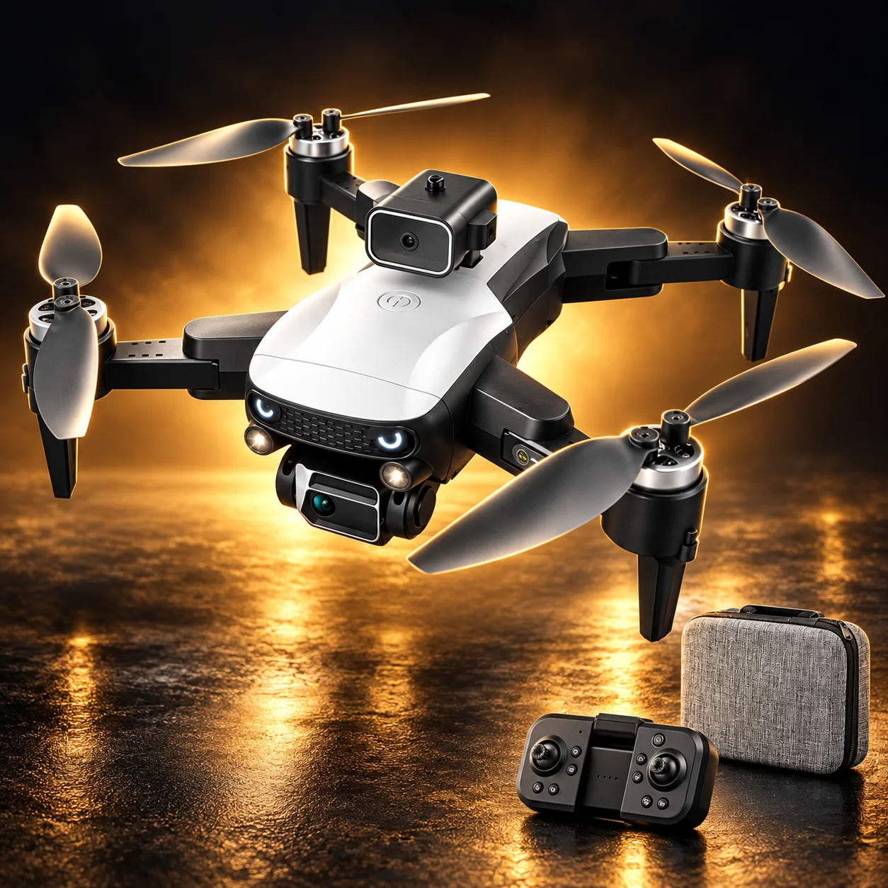 4K dron z dvojno kamero, zaznavanjem ovir in brezkrtačnimi motorji