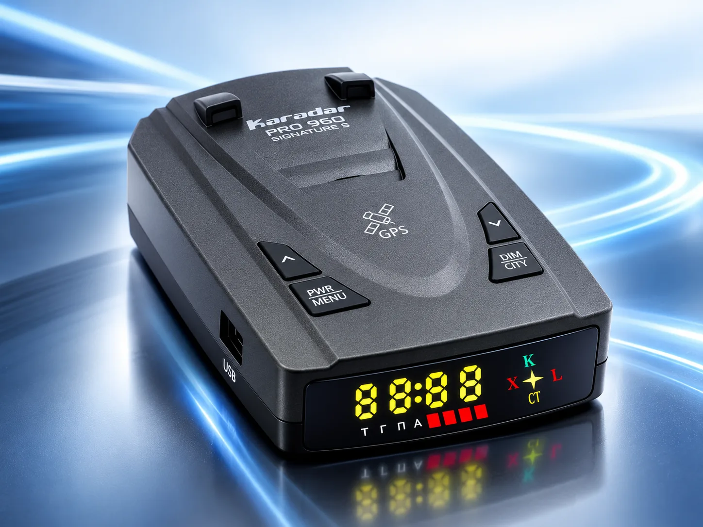 GPS radarski detektor 2 v 1 z LED zaslonom Karadar Signature