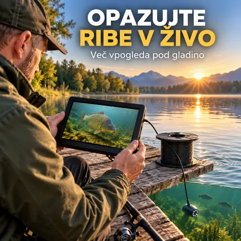 Podvodna ribiška kamera z monitorjem, iskalnik rib — slika 3