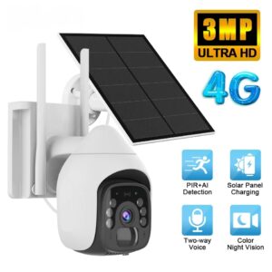 WiFi 4G vrtljiva solarna kamera SIM zunanje solarne kamere z baterijo