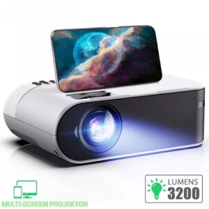 LED WiFi projektor MultiScreen BEAMER - Euro 2024