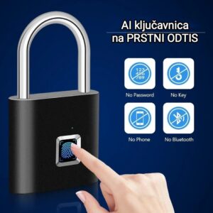Ključavnica na prstni odtis, biometrična, pametna SMART AI ključavnice